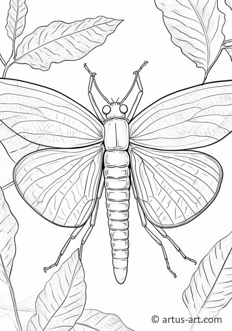 Eintagsfliege Ausmalbild